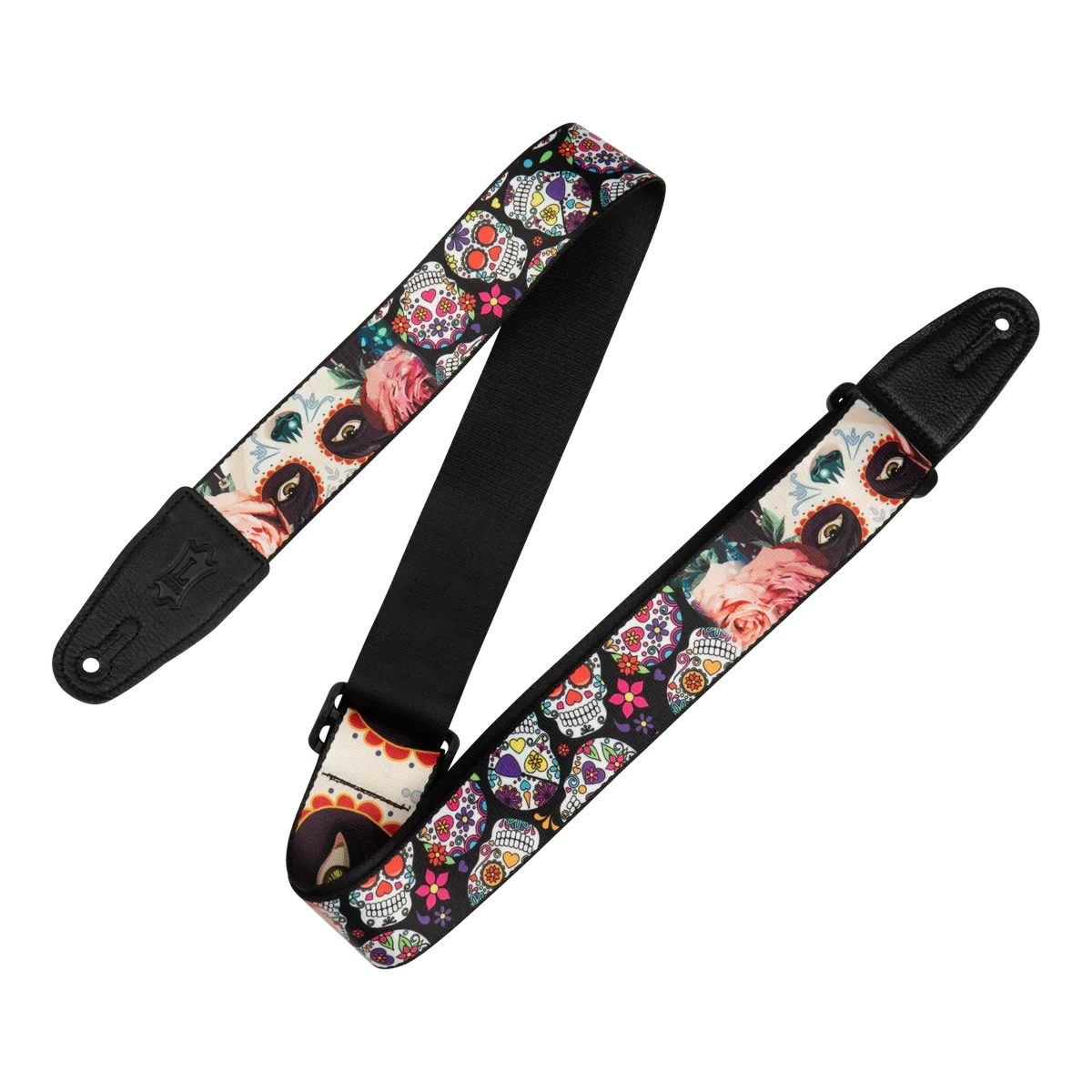 Levy’s MP2CAL Calaca 2-inch Polyester Guitar Strap – Eyes