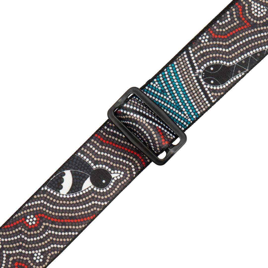 Levy’s MP2DU 2-inch Poly Down Under Guitar Strap – Bird and Snake — view 3