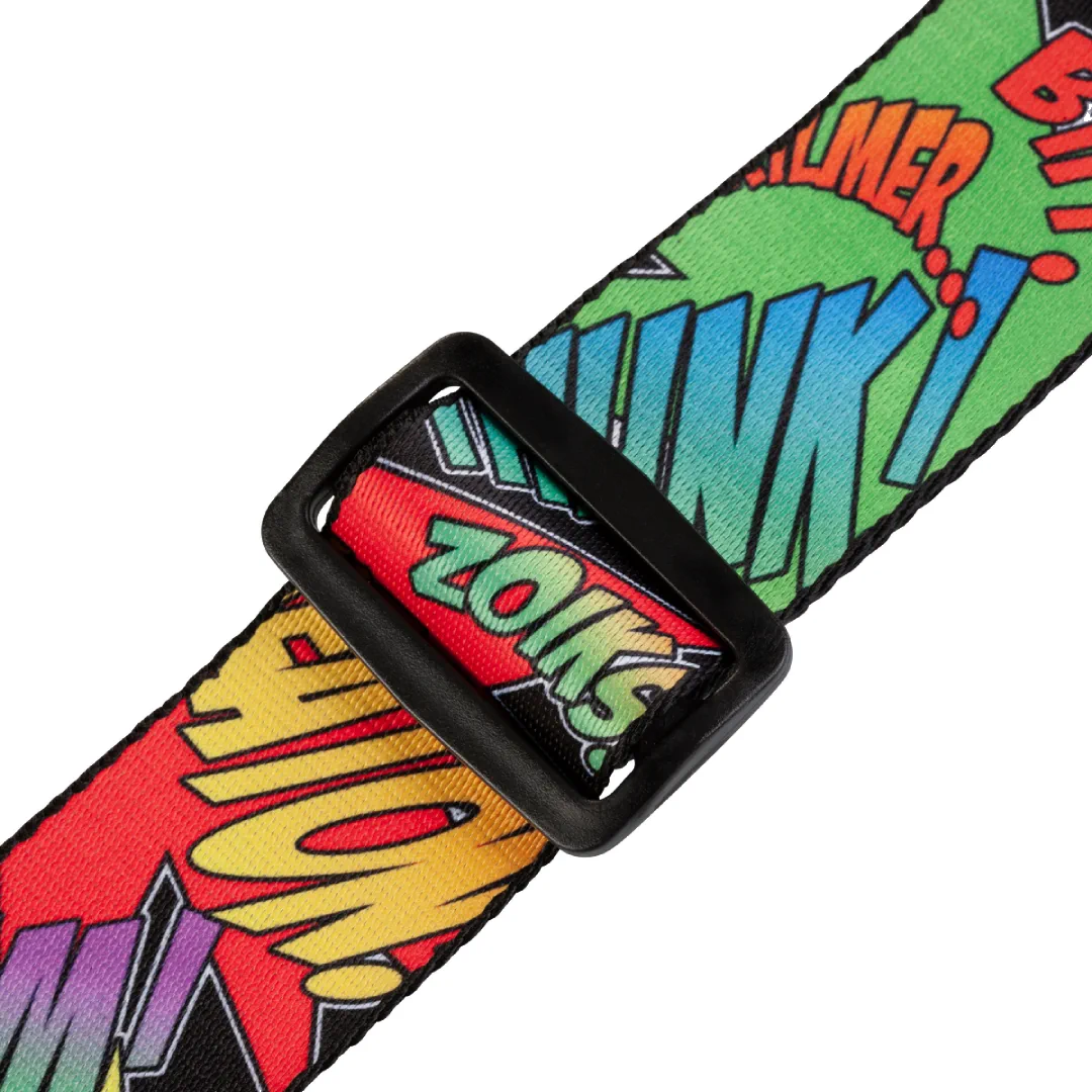 Levy’s MPD2 Polyester Guitar Strap – Onomatopoeia — view 3
