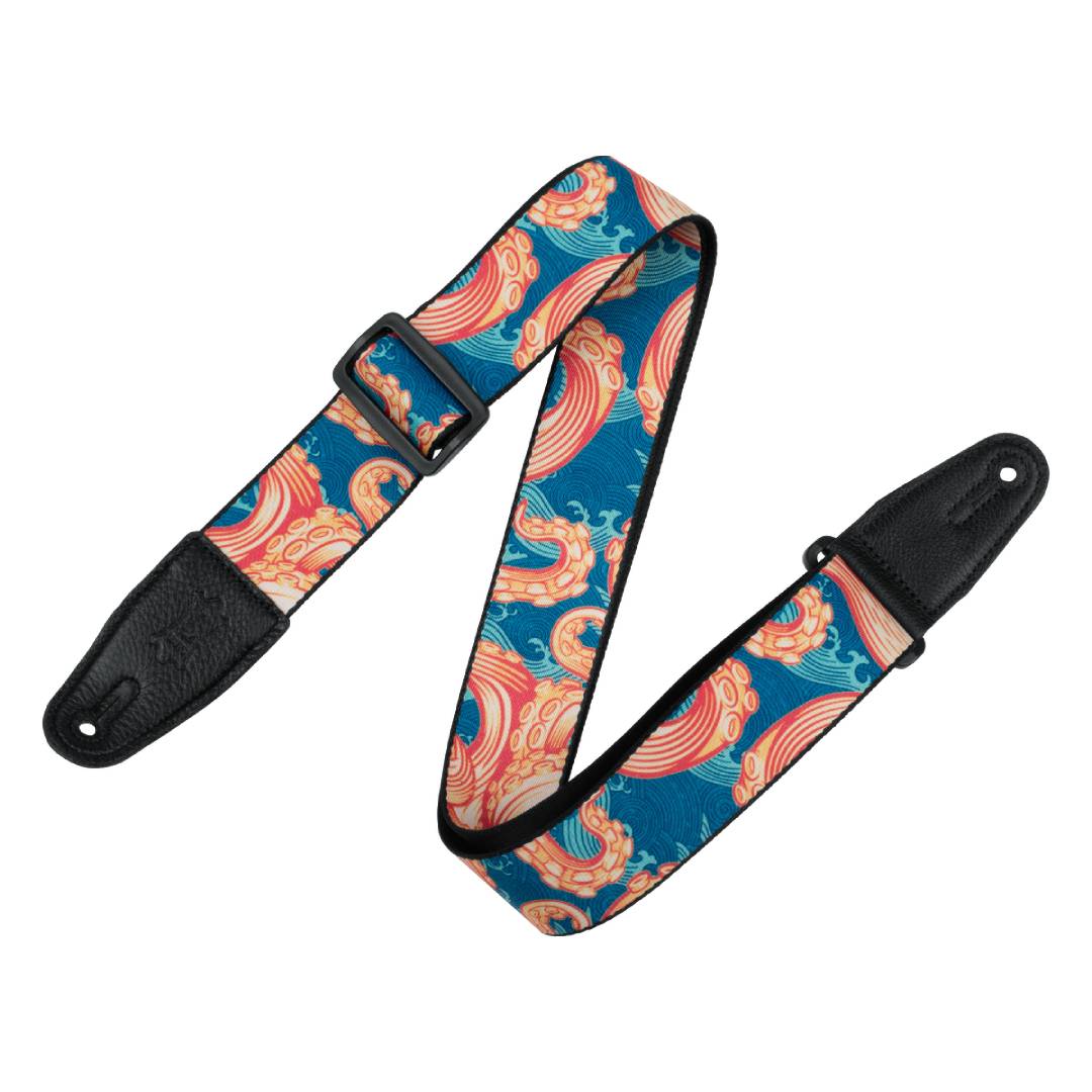 Levy’s MPD2 Polyester Guitar Strap – Tentacles & Waves