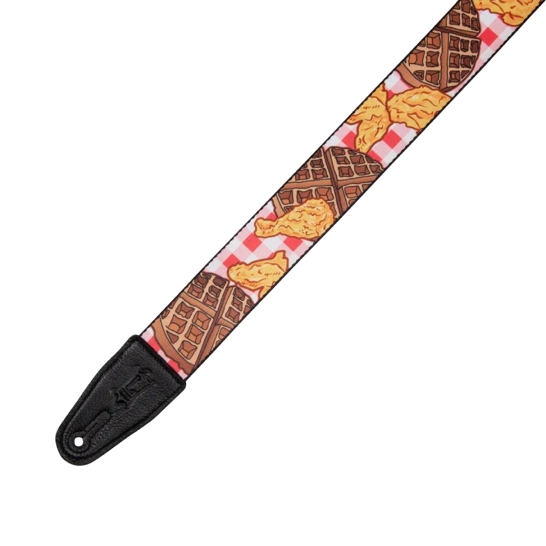 Levy’s MPD2 Polyester Guitar Strap – Chicken and Waffles — view 2