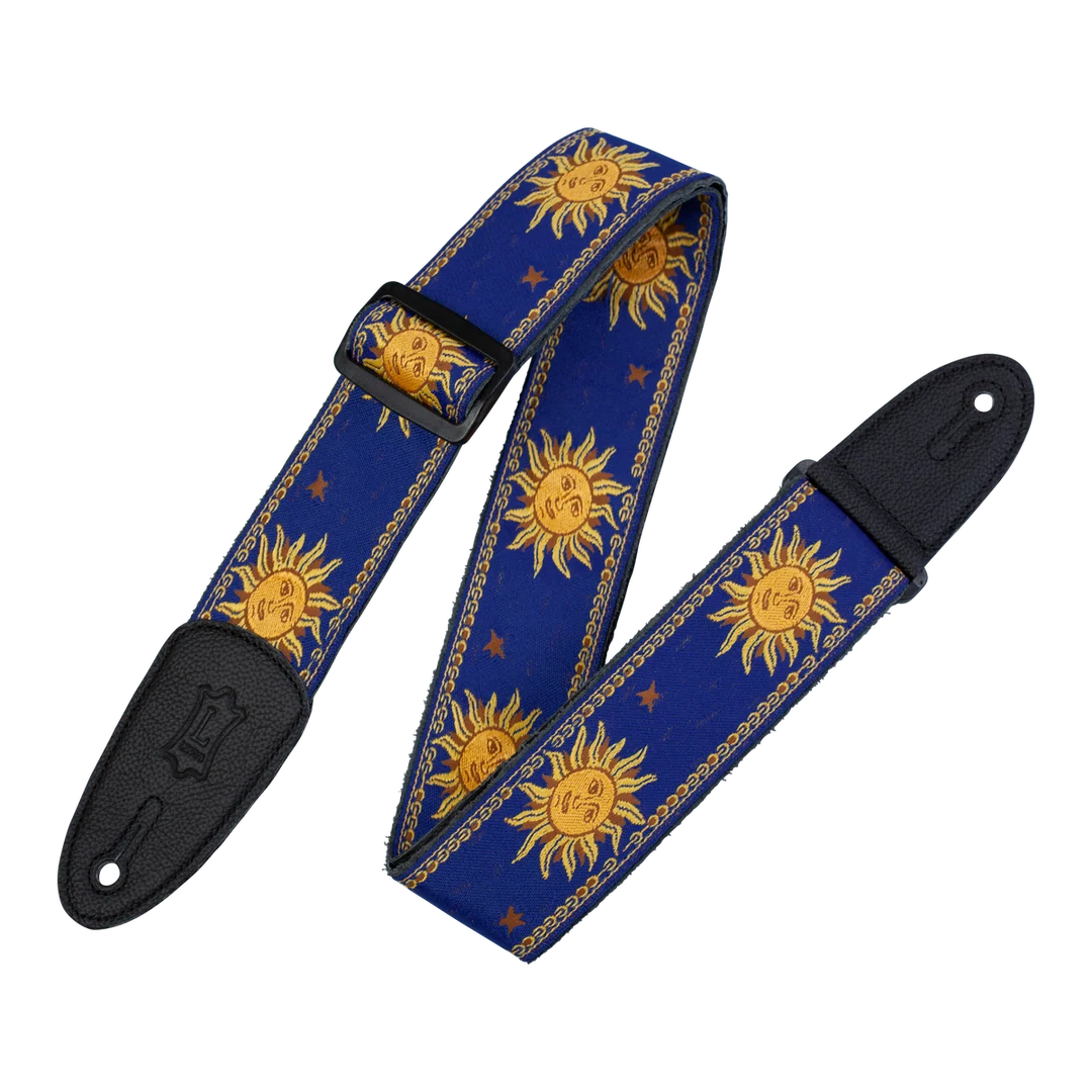 Levy’s MPJG ’60s Sun Polyester Guitar Strap – Blue — view 1