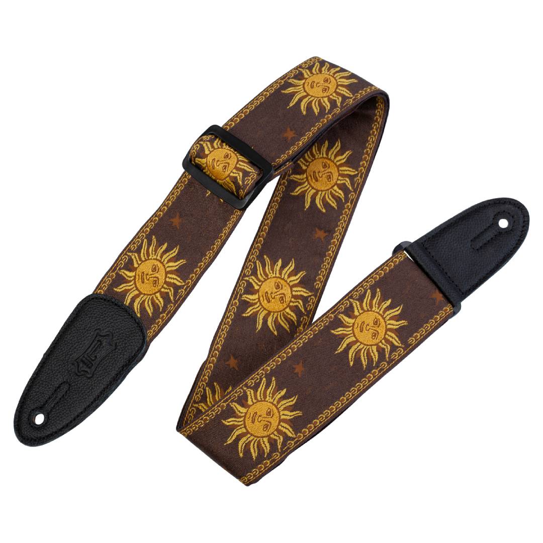 Levy’s MPJG Sun Polyester Guitar Strap – Brown