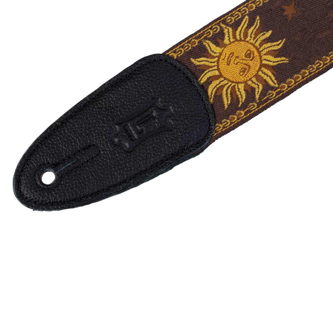 Levy’s MPJG Sun Polyester Guitar Strap – Brown — view 2