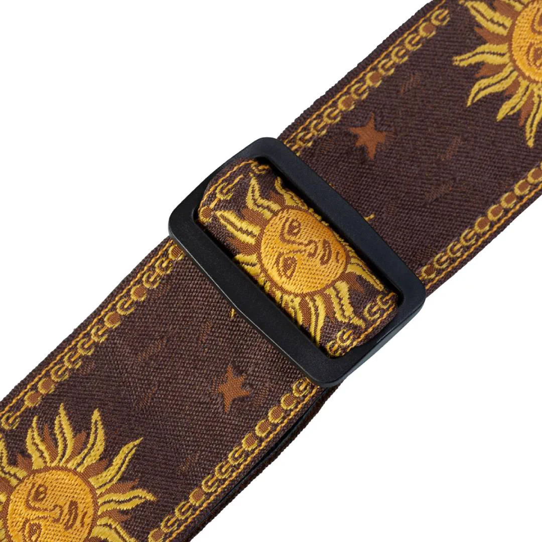 Levy’s MPJG Sun Polyester Guitar Strap – Brown — view 3