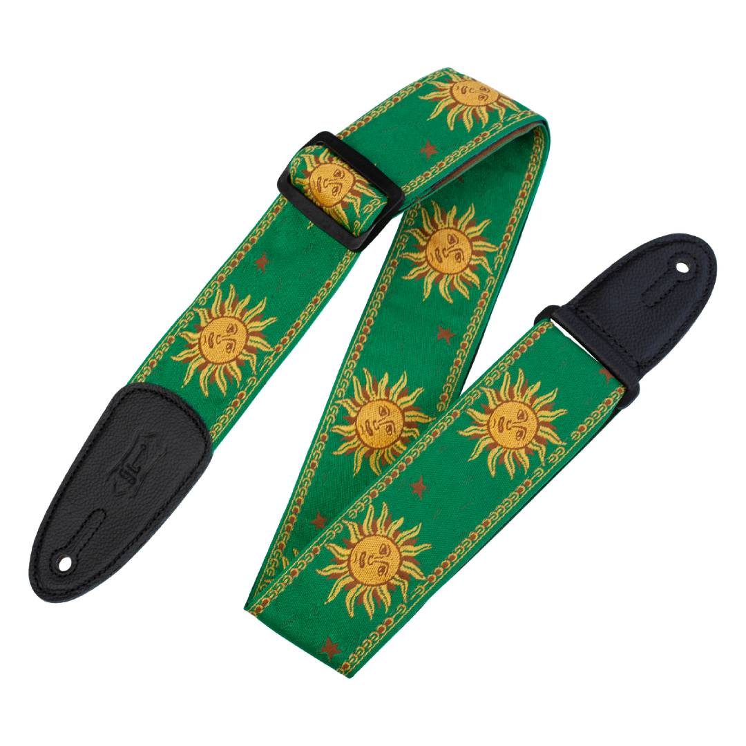 Levy’s MPJG Sun Polyester Guitar Strap – Green