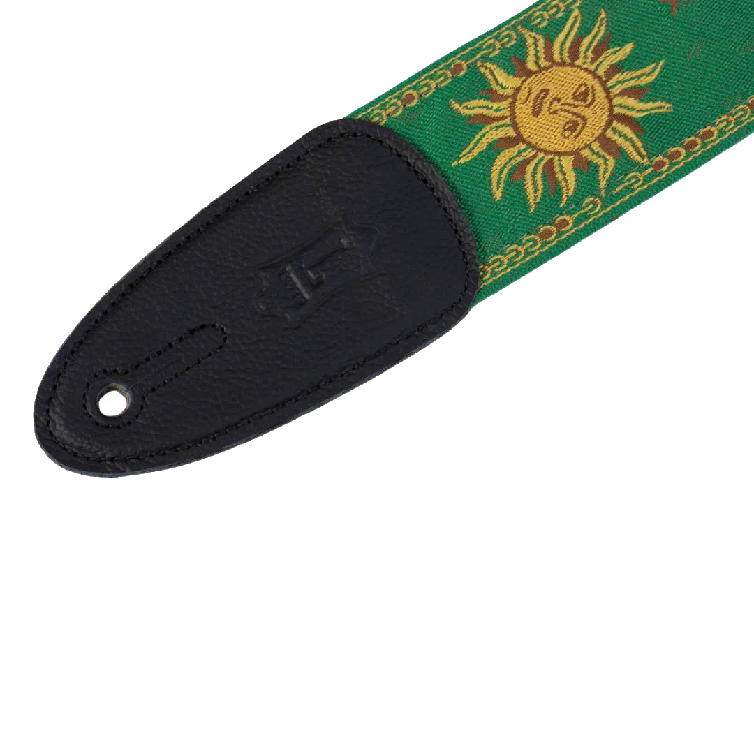Levy’s MPJG Sun Polyester Guitar Strap – Green — view 2