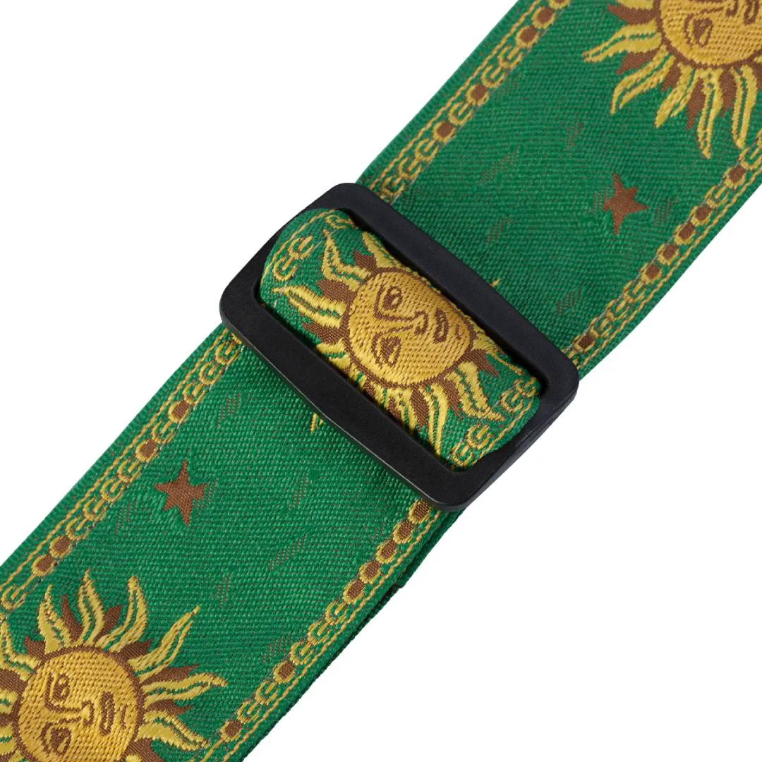 Levy’s MPJG Sun Polyester Guitar Strap – Green — view 3