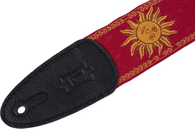Levy’s MPJG ’60s Sun Polyester Guitar Strap – Red — view 4