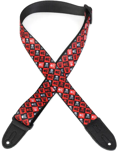 Levy’s MPJR-002 Kids Guitar Strap – Skull and Crossbones — view 2