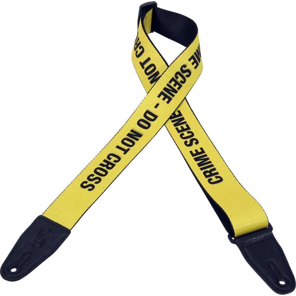 Levy’s MPS2 Polyester Guitar Strap – Crime Scene — view 1