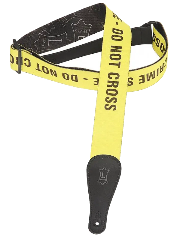 Levy’s MPS2 Polyester Guitar Strap – Crime Scene — view 2