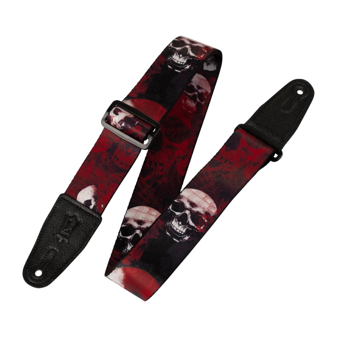 Levy’s MPS2 Polyester Guitar Strap – Blood Red — view 1