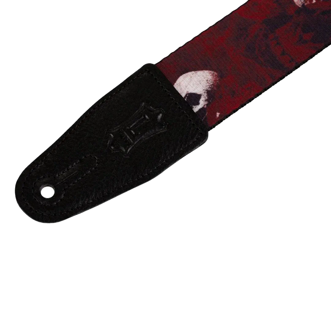 Levy’s MPS2 Polyester Guitar Strap – Blood Red — view 2