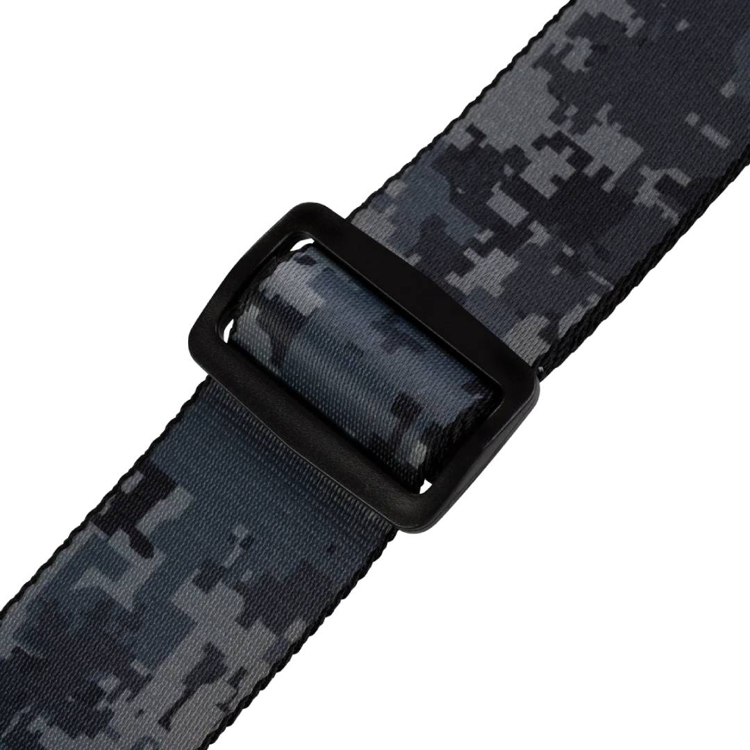 Levy’s MPS2 Polyester Guitar Strap – Black Blue Digital Camo — view 3