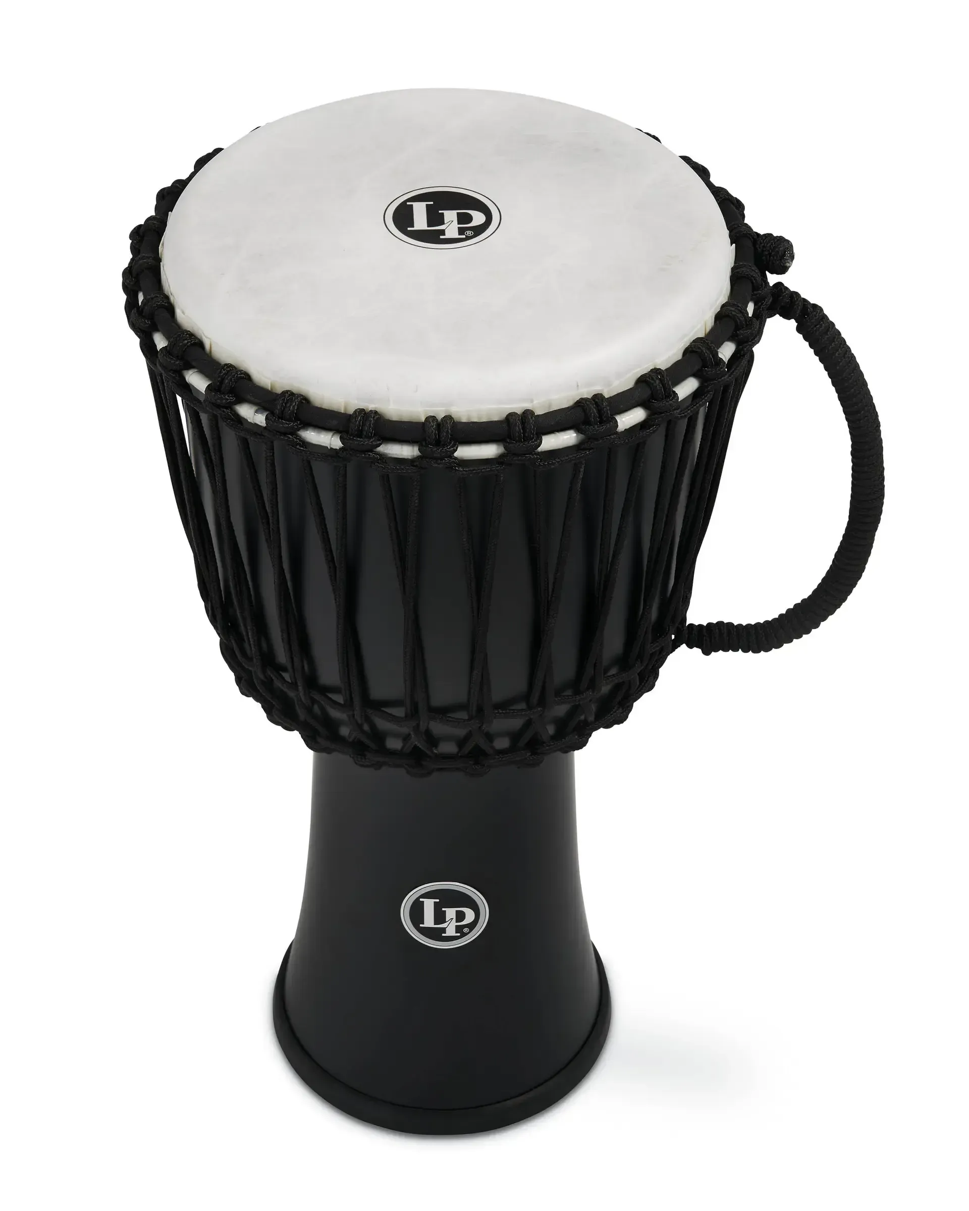 LP World 10 inch Rope Circle Djembe - Black — view 4