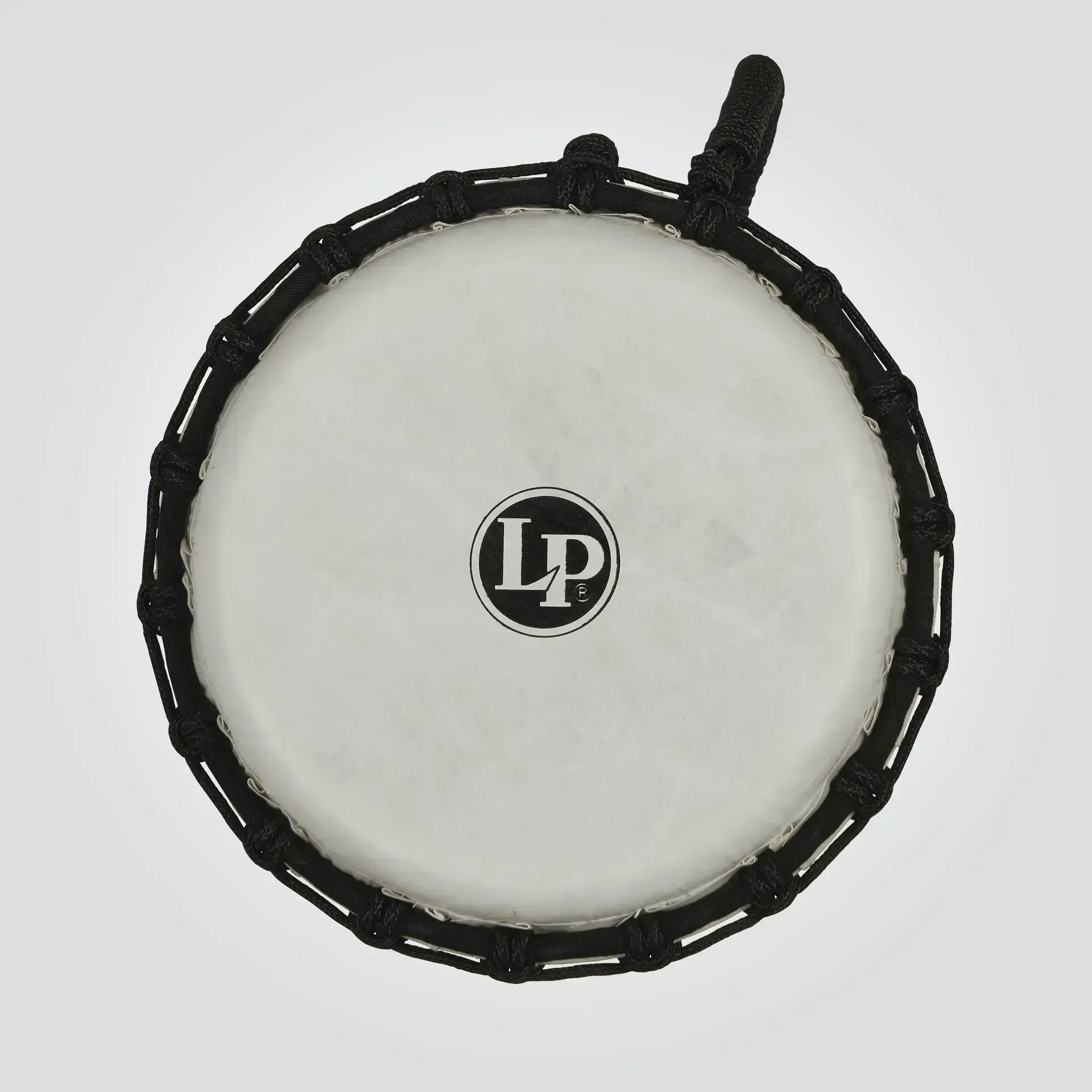 LP World 10 inch Rope Circle Djembe - Orange Marble — view 5