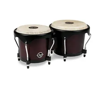 Latin Percussion City Wood Bongos - Dark Wood