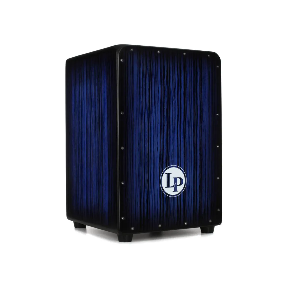 Latin Percussion LP Aspire Accents Cajon - Blueburst Streak Finish — view 1