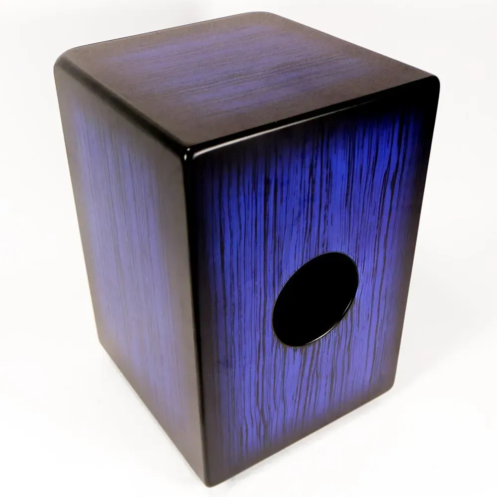 Latin Percussion LP Aspire Accents Cajon - Blueburst Streak Finish — view 2