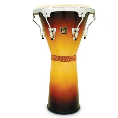 Latin Percussion Aspire Tunable Djembe - Vintage Sunburst with Chrome