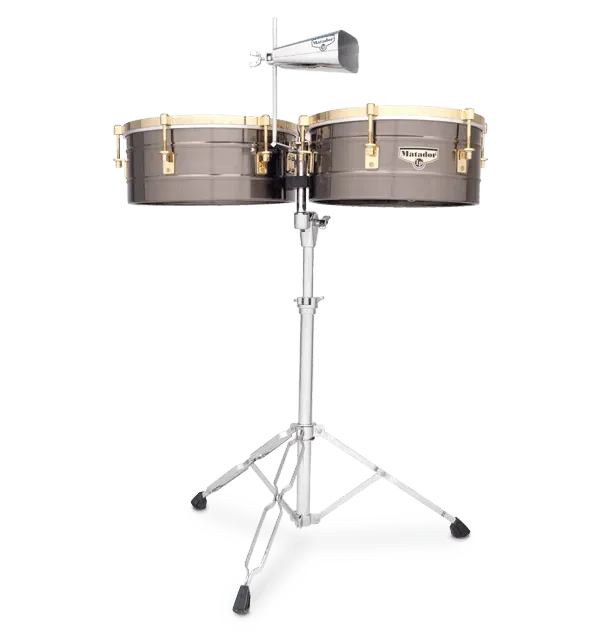 LP Matador Salsa Timbales 14 and 15 inch - Brushed Nickel Finish