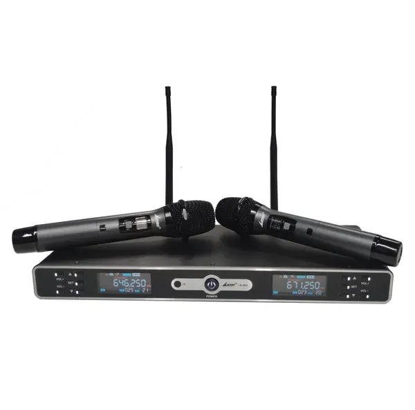 Lane LR-662 - Professional Dual Hand Held Wireless Microphone Set