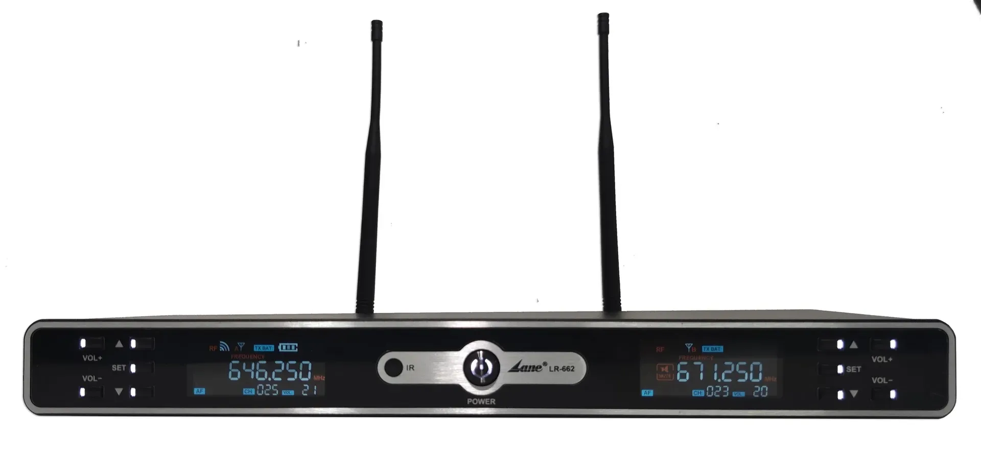 Lane LR-662 - Professional Dual Hand Held Wireless Microphone Set — view 2