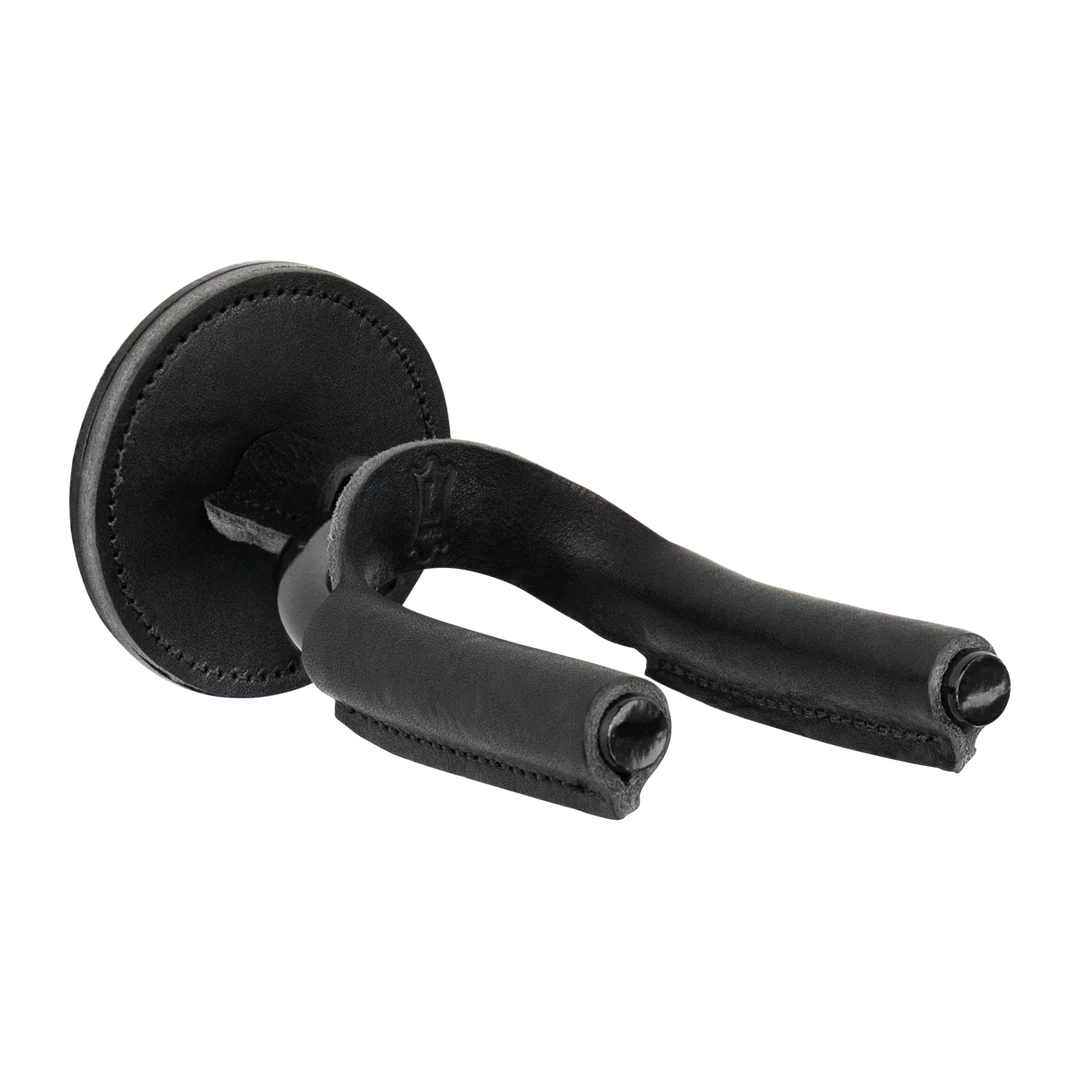 Levy Guitar Wall Hanger Leather Black