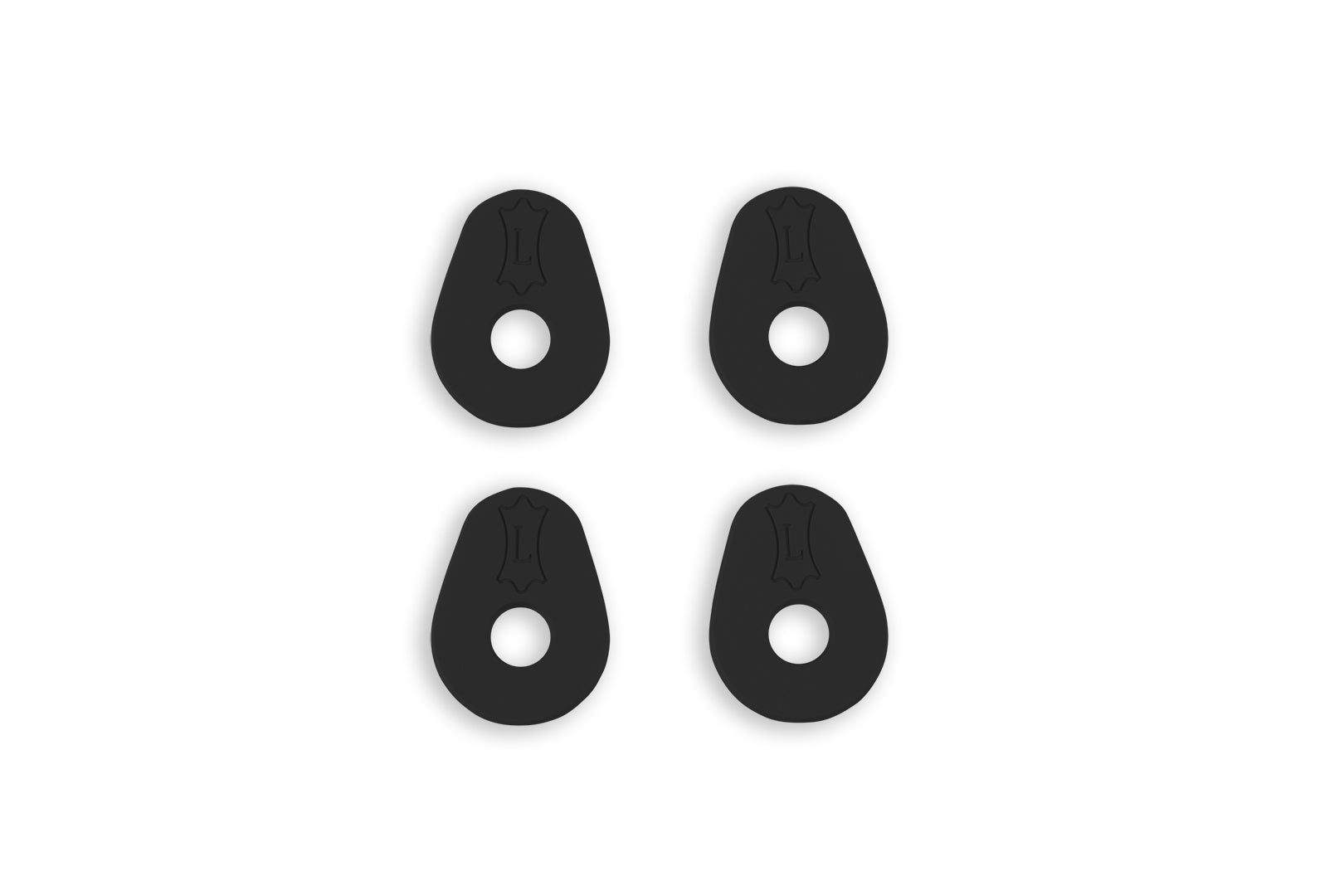 Levy’s Rubber Guitar Strap Blocks (Set of 4) – Black