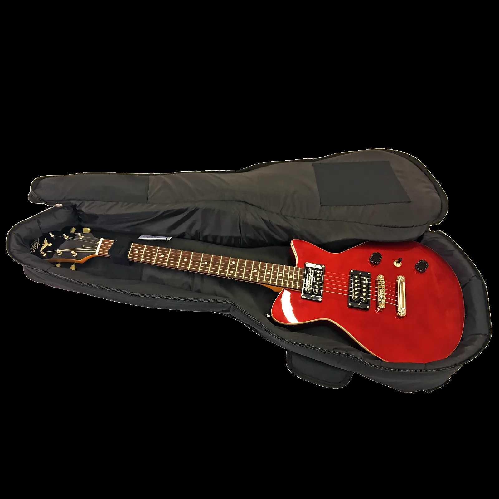 Madarozzo 'Les Paul' Guitar Gig Bag 20mm Padding Black / Grey — view 3