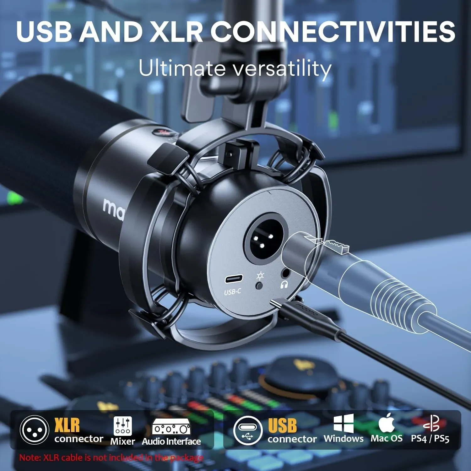 Maono PD200x – USB/XLR Dynamic Microphone — view 6