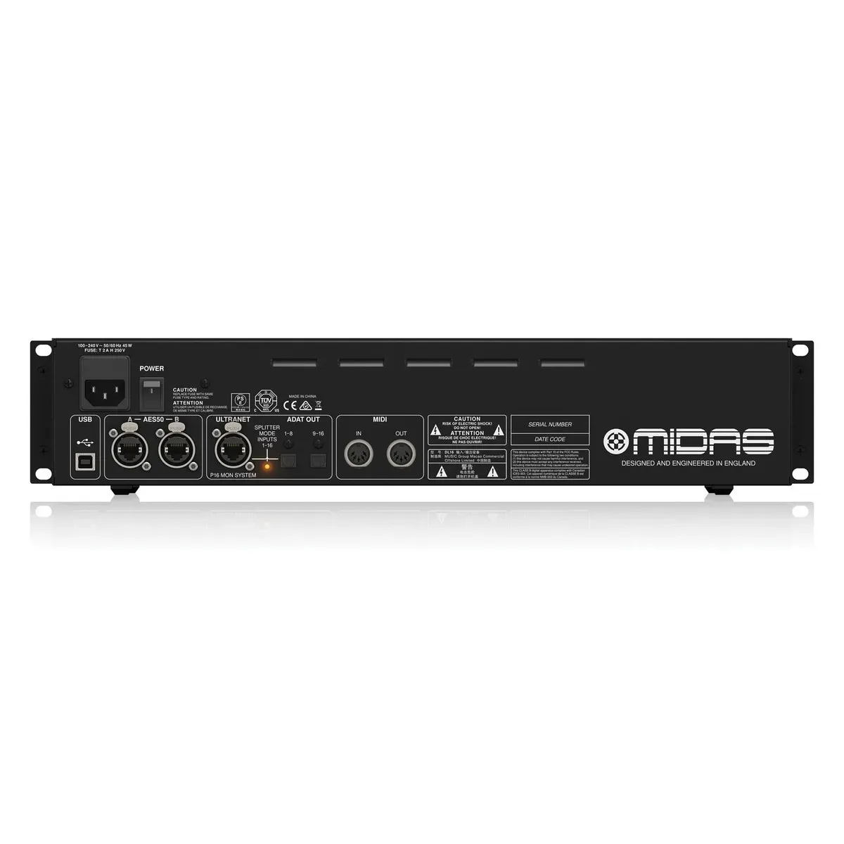 Midas DL16 16-input / 8-output Stage Box — view 5