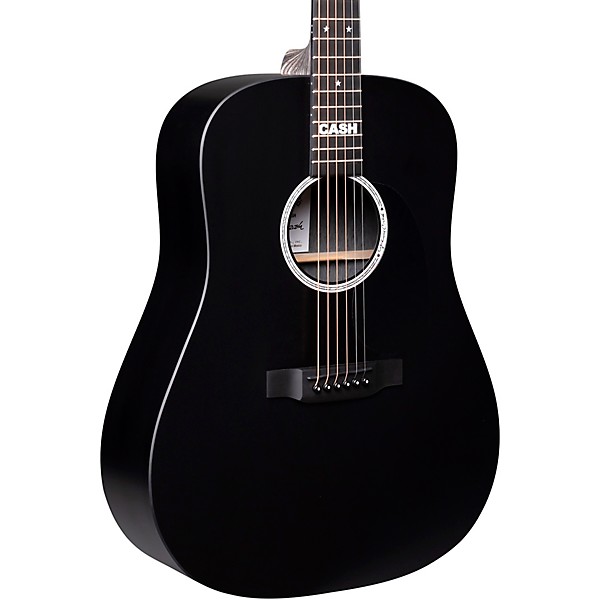 Martin DX Johnny Cash Acoustic Guitar – Jet Black — view 1