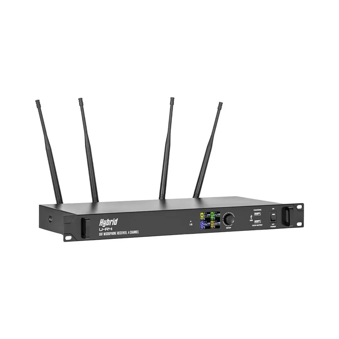Hybrid U-R4 4 Channel Wireless Microphone System — view 2