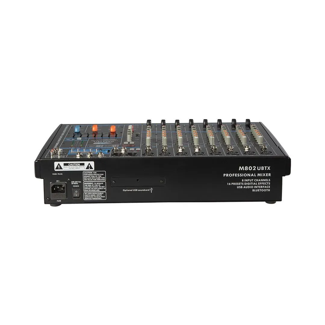 Hybrid M802UBTX Desk Top Band 8 Channel Mixer — view 3
