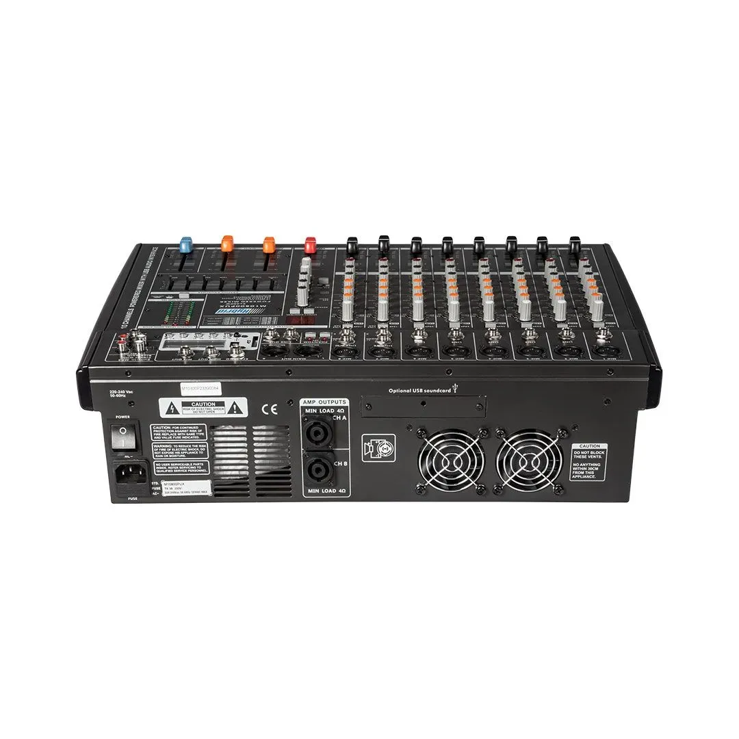 Hybrid M10800PUX 2 x 400W Powered Mixer with Bluetooth and USB — view 3