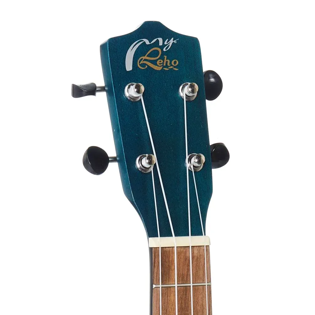 Leho Xtreme Mahogany Concert Ukulele Blue Sea W/Bag — view 2