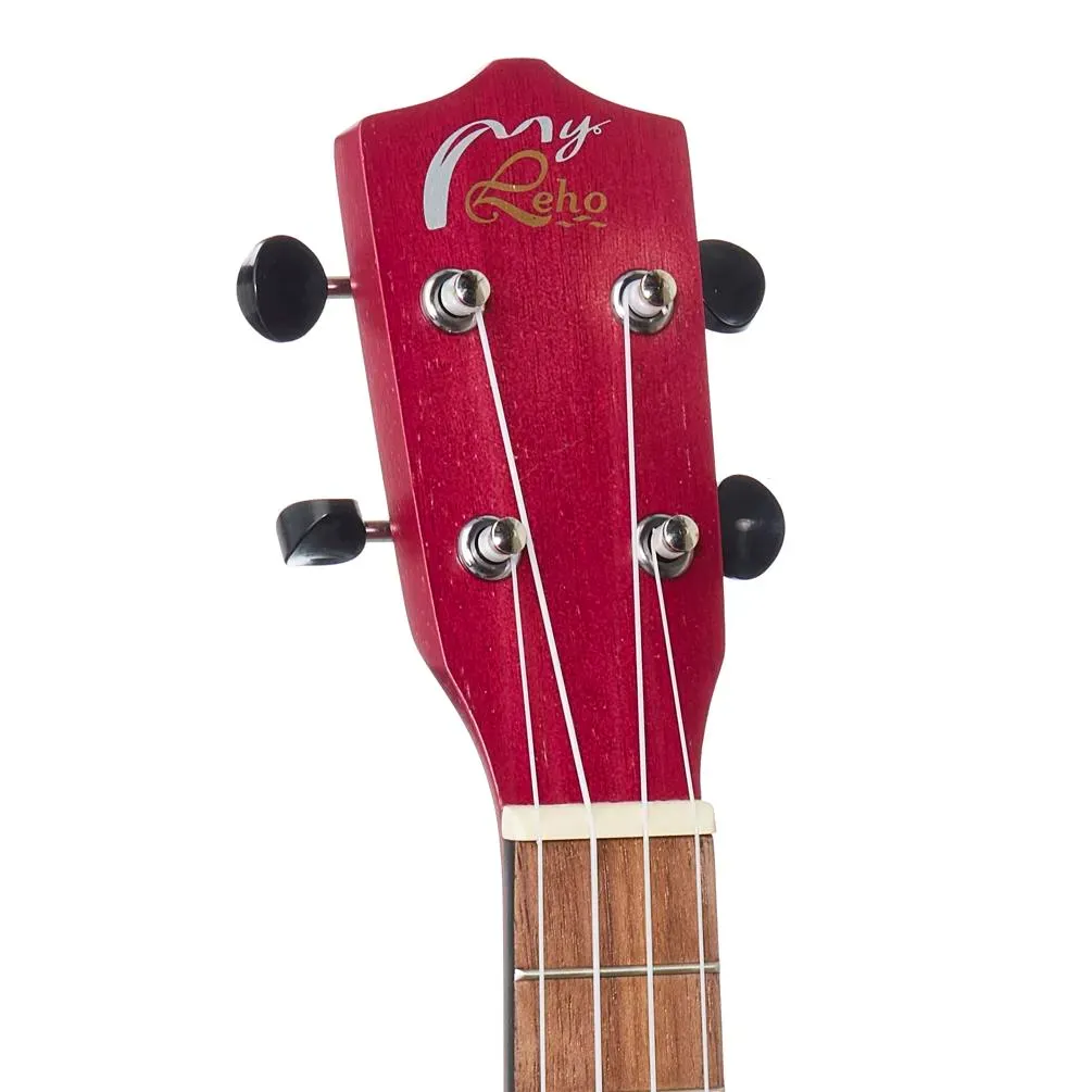 Leho Xtreme Mahogany Concert Ukulele Hawaiin Rose W/Bag — view 2