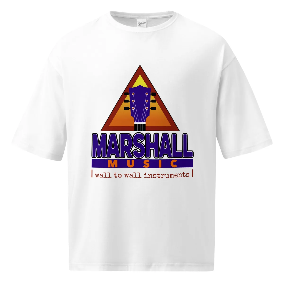 Marshall Music Retro White Oversized Tee