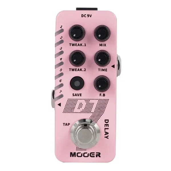 Mooer D7 Delay Reverb, Delay and Echo Effect Pedal — view 2