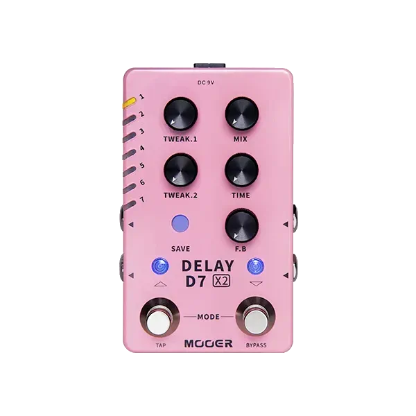 Mooer D7 X2 Series Digital Delay Pedal