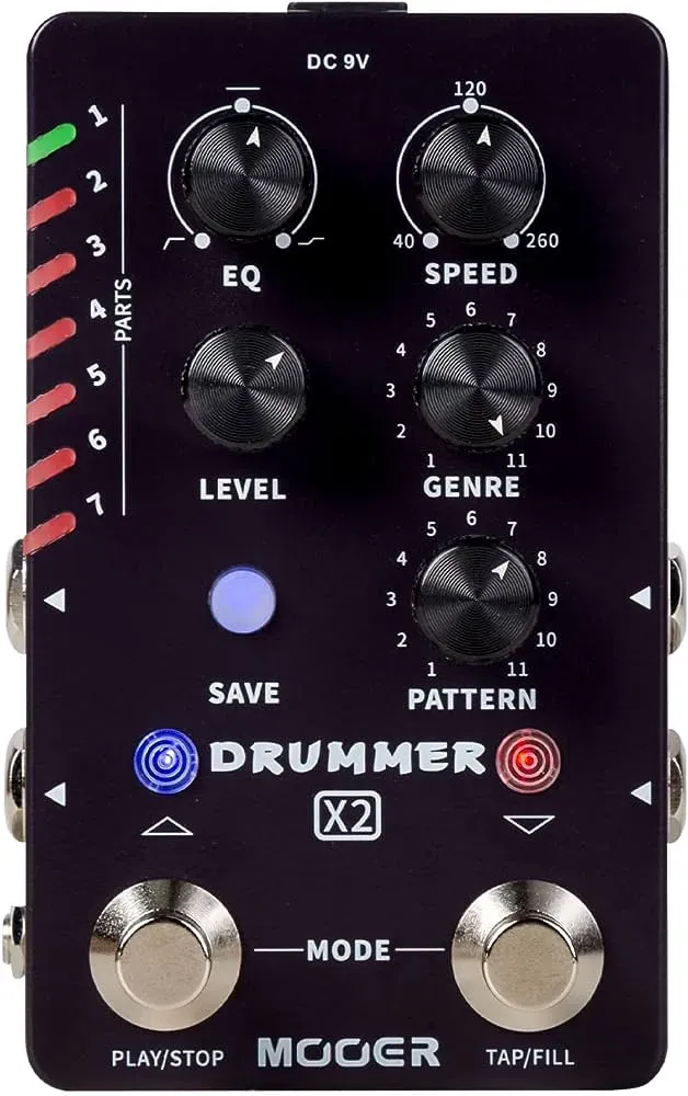 Mooer Drummer X2 Drum Machine Pedal — view 2