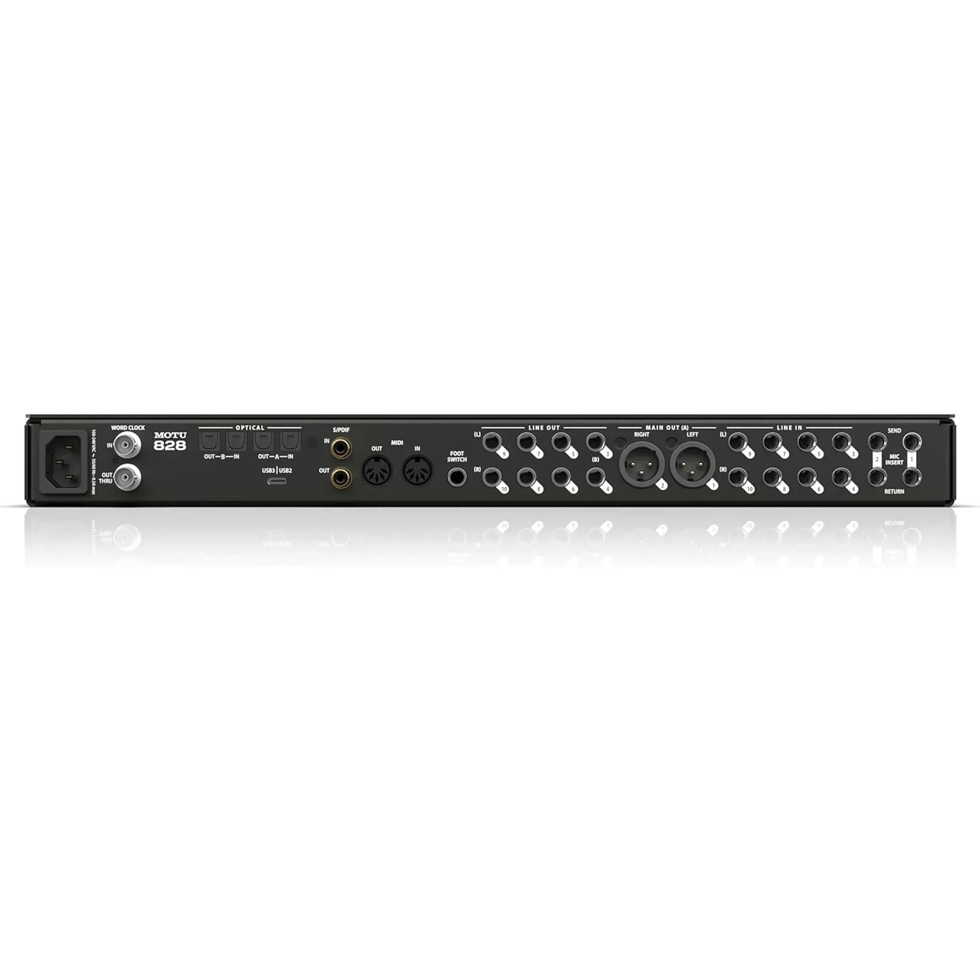 MOTU 828 28 x 32 USB 3.0 Audio Interface — view 3