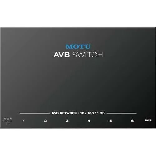 MOTU AVB Switch - Five-Port AVB Ethernet Switch — view 5