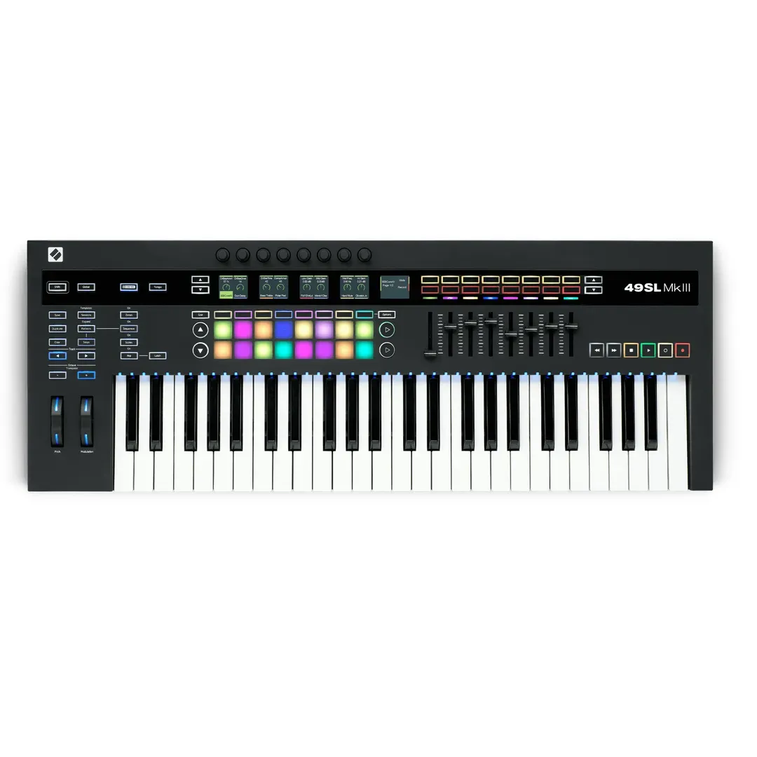 Novation 49SL MkIII Keyboard Controller with Sequencer — view 1