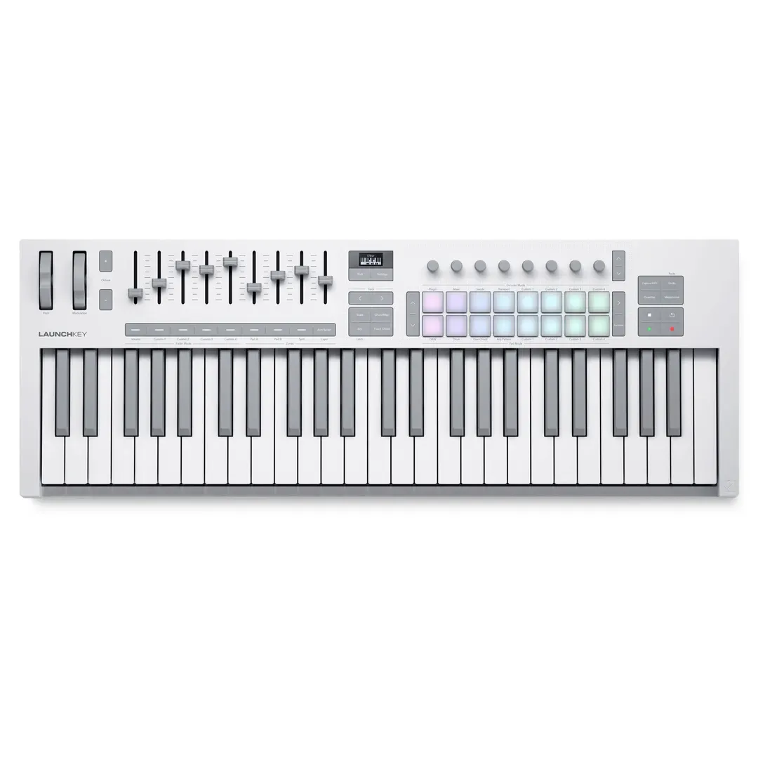 Novation Launchkey 49 MK4 49-Key Keyboard Controller — White — view 1