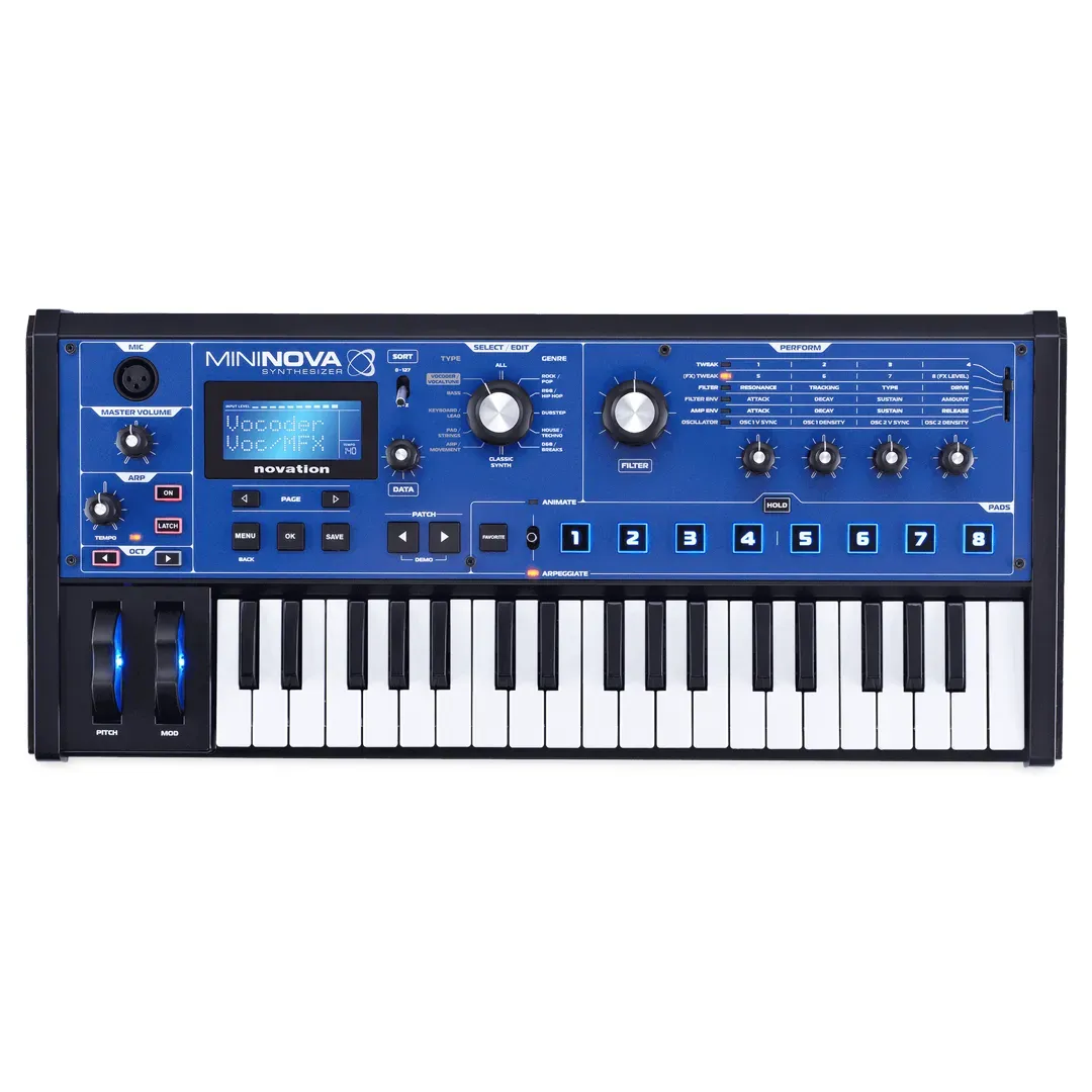 Novation MiniNova 37-Key Synthesizer with Vocoder — view 1