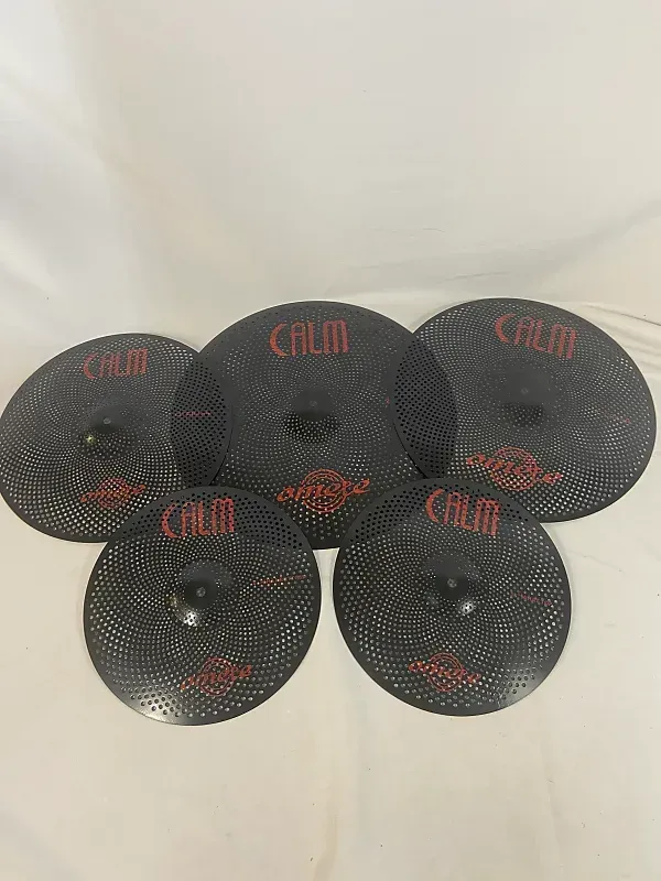 Omete Calm Series Low Volume Cymbals - Black - 5 Pack — view 2