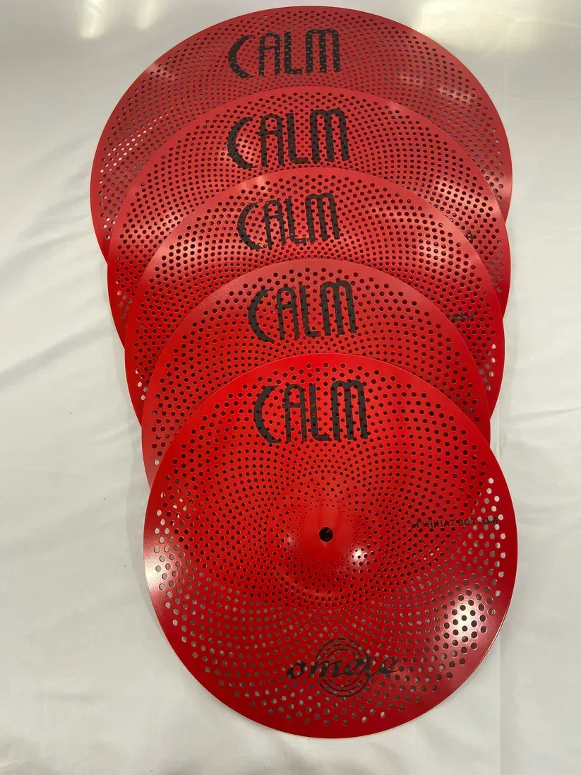 Omete Calm Series Low Volume Cymbals - Red - 5 Pack — view 2